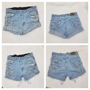 Vintage Wrangler Jean‎ Shorts 36 16 Distres…